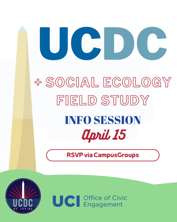 Tuesday, April 15 UCDC for Social Ecology Students Field Study